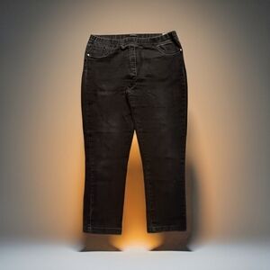 Chiara Dalba Black Ankle-Length Slim Luxury Jeans Size 50/36